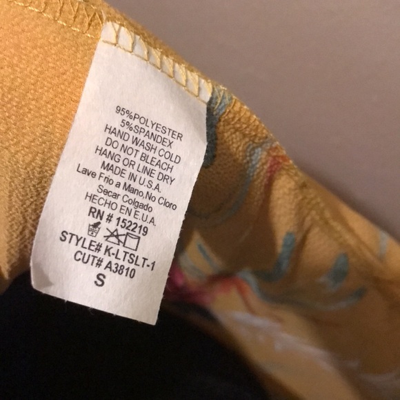 Floral Yellow Kimono Cardigan Size Small - Picture 11 of 11